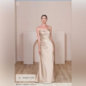 COPY - Revelry Bridesmaid Skye Satin Dress